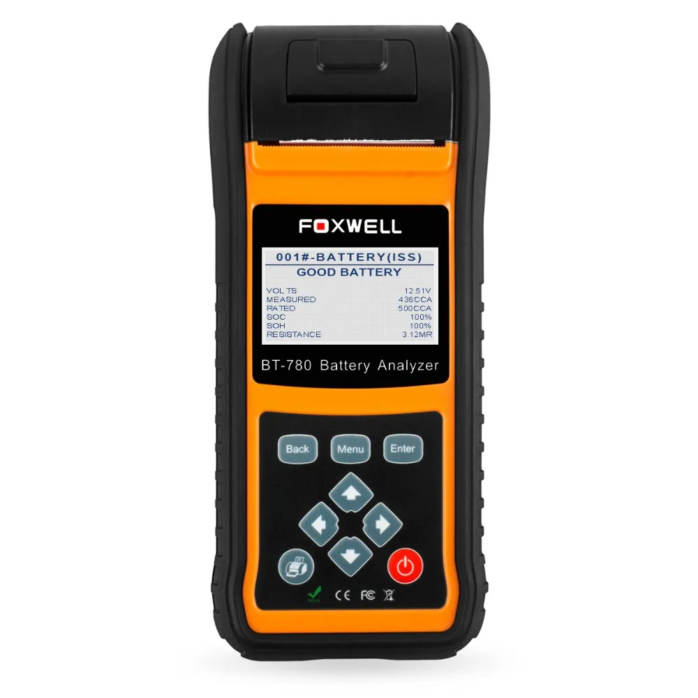 Оригинальный тестер автомобильных аккумуляторов Foxwell BT780 12 В обнаружитель