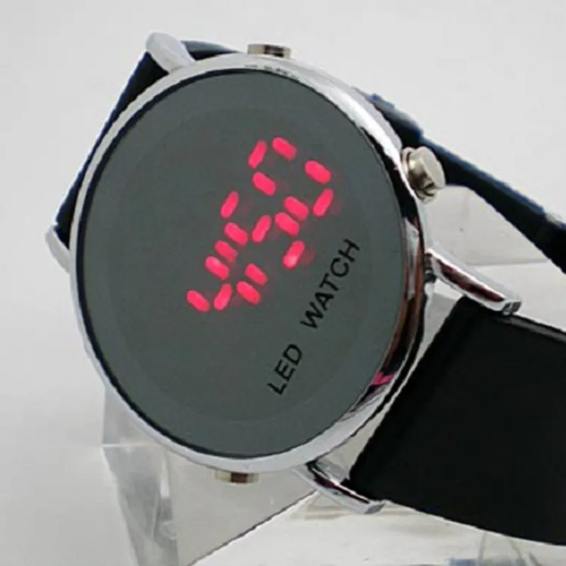 

relogio masculino Hot New LED Watch Fashion Casual Jelly Candy Touch Electronic Watches Men Silicone Digital Dress Wrist Watch