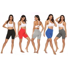 Новые женские облегающие шорты для йоги Цветные Короткие штаны эластичные спортивные Легинсы шорты для фитнеса deportivo mujer Спортивная одежда для женщин тренажерный зал