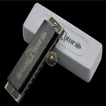 Swan Harmonica 10 Hole Blues Harp Armonica Diatonica C Key Mouth Ogan Musical Instrument Swan mundHarmonika gaita free shipping