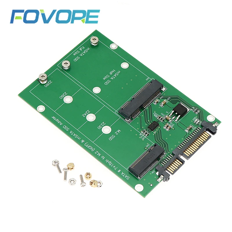 Адаптер mSATA и NGFF M2 на SATA конвертер mSATA/NGFF SSD 2 5 дюймов адаптер Поддержка + M.2 SSD|ngff