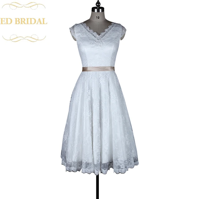 Aliexpress A Line Cap Sleeves Lace 1950s Vintage Short A Line Cap Sleeves Lace 1950s Vintage Short Wedding Dress China Bridal Gowns Vestido De Noiva