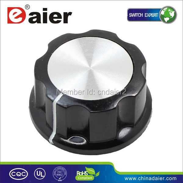 

MF-A02 Aluminum Fluted Amp Knob Potentiometer, Set Screw Amplifier Knobs
