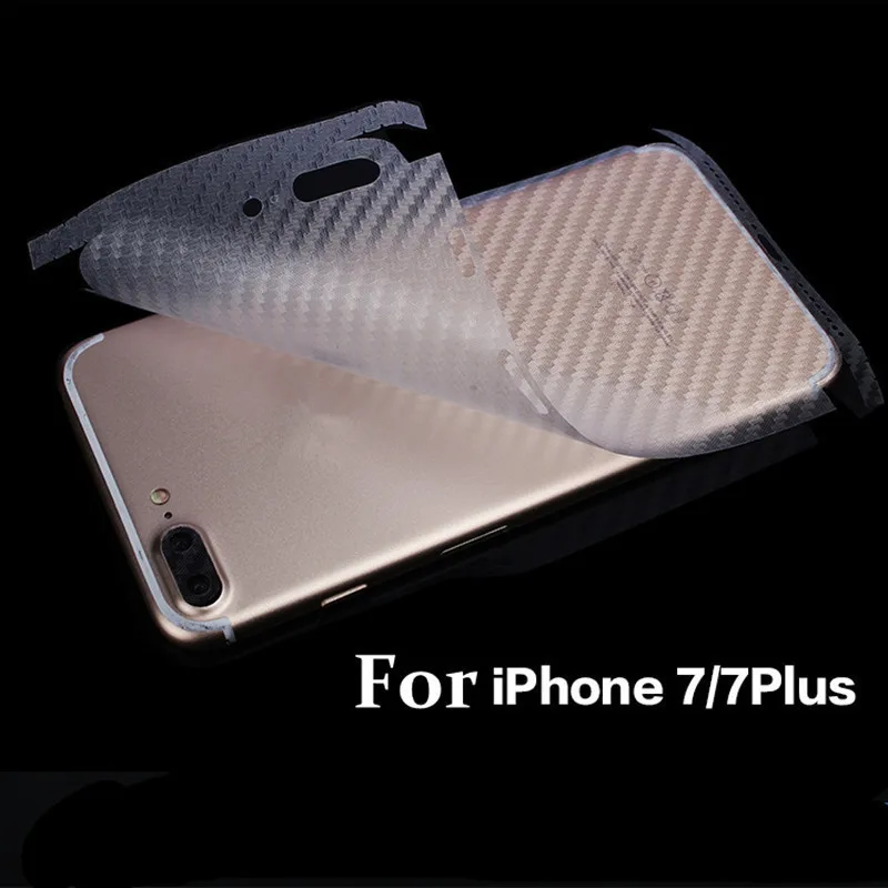 

NOTOW (2 pcs / lot)Durable 3D Anti-fingerprint Carbon Fiber Back Stickers Screen Protector Film For iPhone7 /8/7Plus /8plus/X