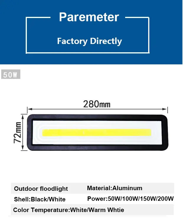 Led COB 50 Вт Точечный светильник s наружный светильник IP66 водонепроницаемый 100 Вт SMD прожектор садовый настенный прожектор светильник внутренний Трековый светильник