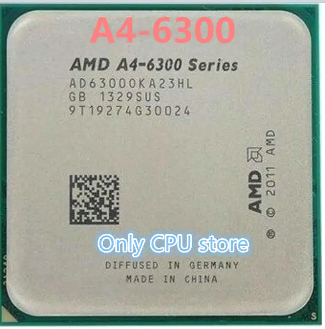 Процессор AMD A4 6300 a4 6300 Dual-core FM2 3,7 GHz 1MB 65W cpu pieces A4-6300 APU Integrated graphics