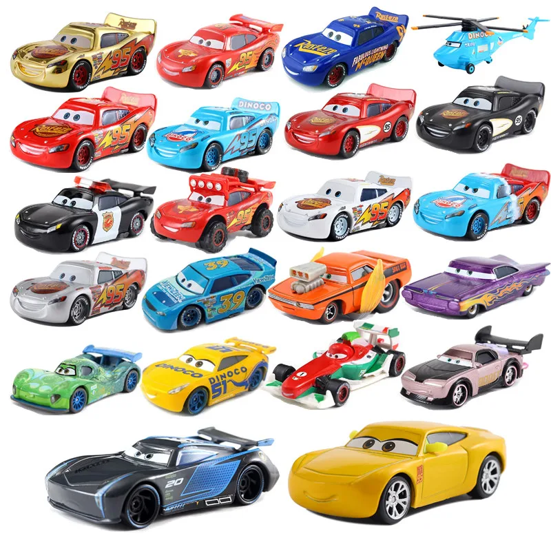 Новый disney Pixar Car 3 игрушечный автомобиль Маккуин Джексон семья 1:55 литой