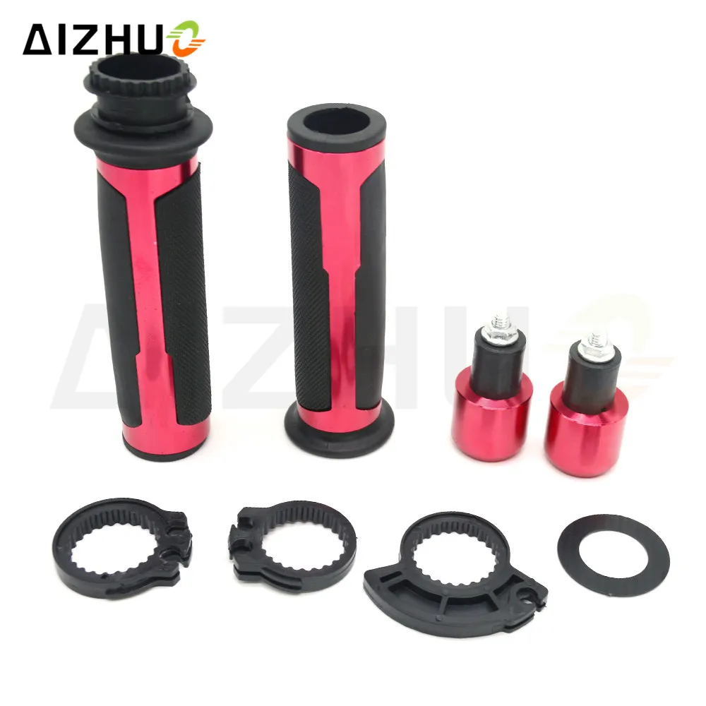 Universal 22mm Motorcycle Handle Grip CNC Aluminum Rubber Grips For Honda Hornet CX400 CX500X Dio CB650F CBR650F CBR250R CB190R