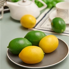 Моделирование фруктов модель реквизит лимонные фрукты и овощи украшения еда игрушка отель дома модель окна украшения