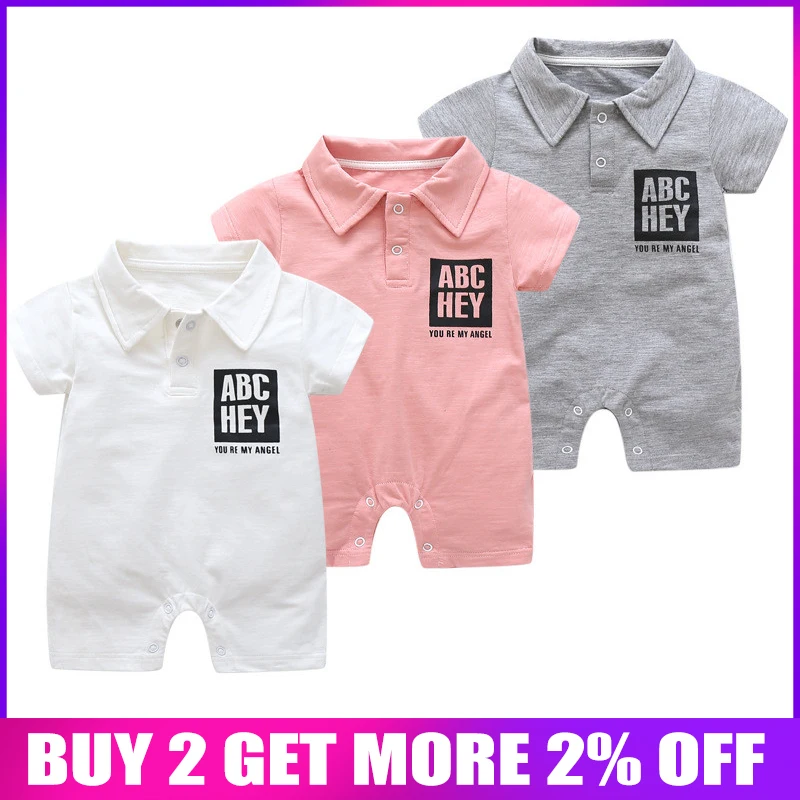 BibiCola baby boys rompers summer infant boys cotton jumpsuits clothes