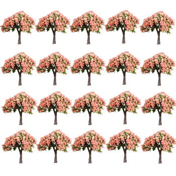 

20pcs 5.8cm HO 1:85 Scale Hibiscus Tree Model Railroad Architecture Diorama Tree for DIY Scenery Landscape