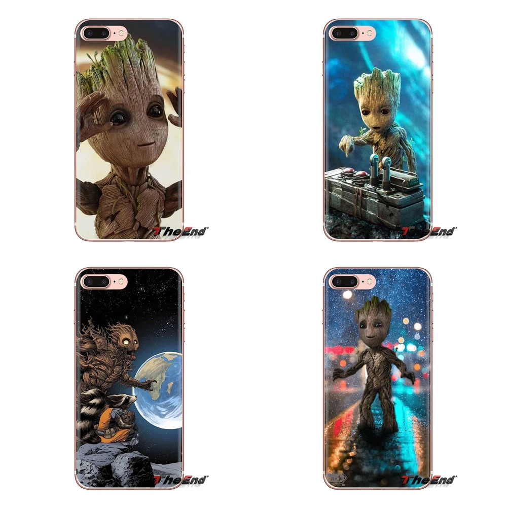 Прозрачный корпус из ТПУ для Huawei Mate Honor 4C 5C 5X6X7 7A 7C 8 9 10 8C 8X20 Lite Pro Guardian Rocket енот Groot