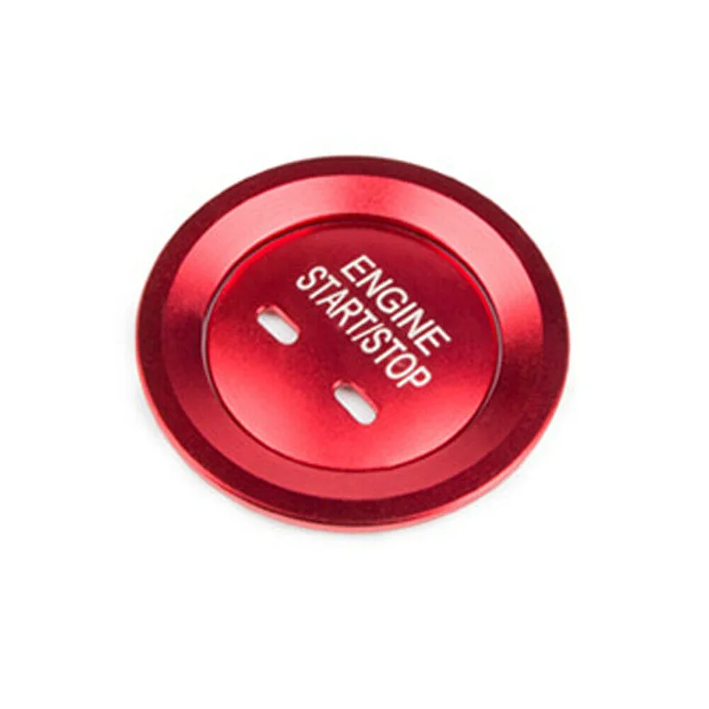 

2pcs Red car Sport Engine Button Cover high quality auto interior Start Stop Button Decoration Sticker For Chevrolet Impala 2014