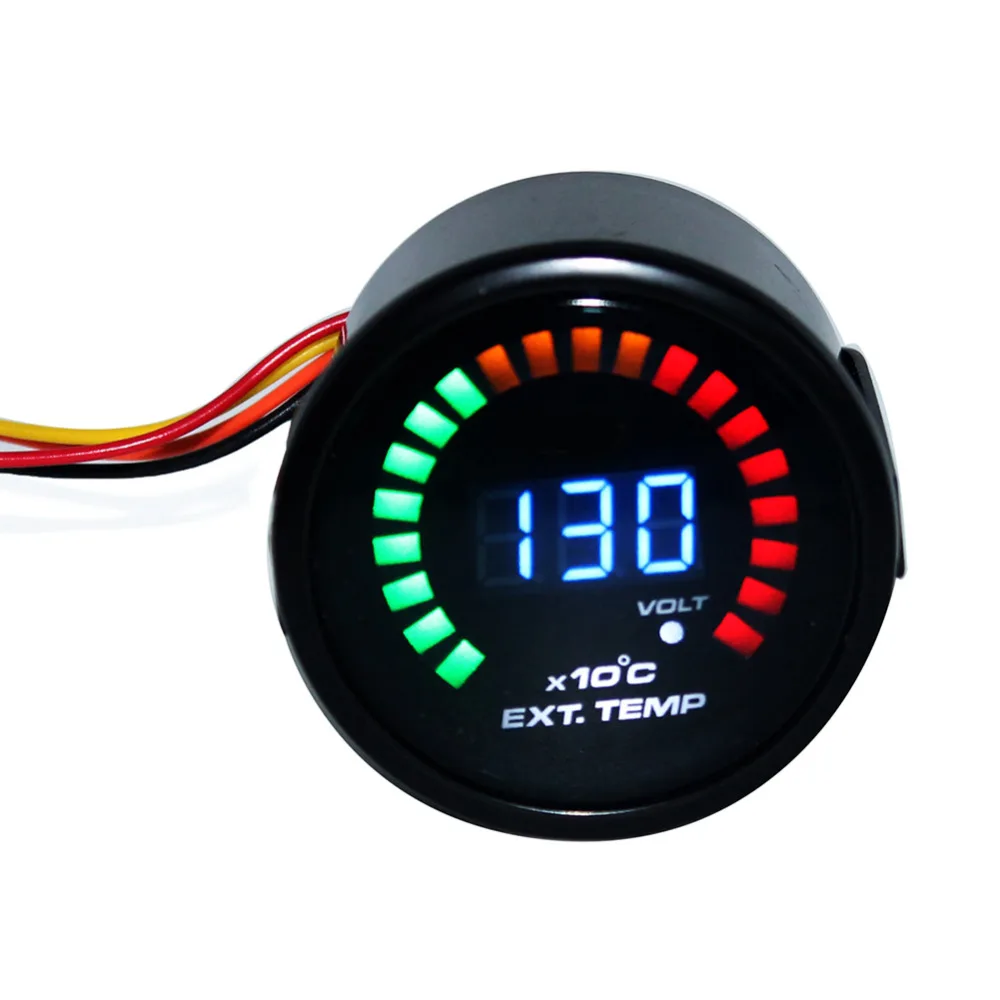 

BYGD 2" 52mm Digital 20 LED Exhaust Gas Temperature Gauge Meter EGT For Car Auto Truck