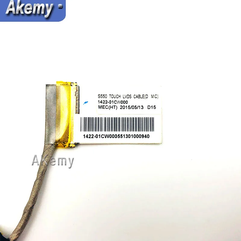 New For Asus Vivobook S550C S550CB S550CM S550CA S550CB-DB71T S550CB-DH51T LVDS LCD Touch Screen Cable 1422-01CR000 1422-01CW000