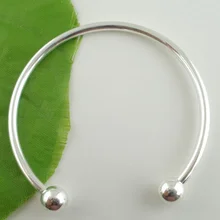 Doreen Box hot-4 шт серебряный цвет гладкий браслет браслеты подходящая Европейская подвеска 17 см(B03562