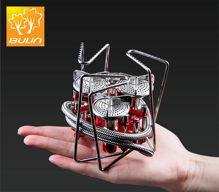 

Bulin B6-A Three Gas Burners Camping Split Gas Stove Backpack Stove Outdoor Cookware Cooking Picnic Stove Gas Furnace