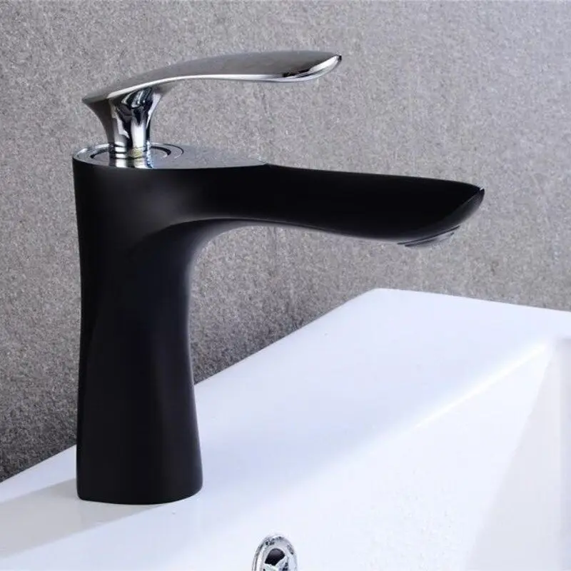 Basin Faucet Elegant Bathroom Faucet Hot and Cold Water ...
