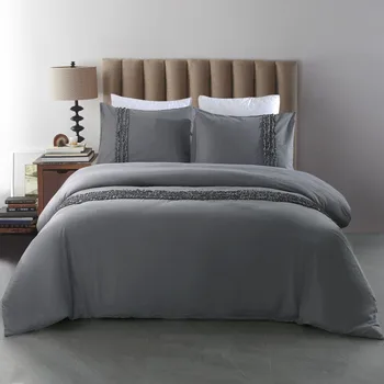 

Bedroom Suite Craft White Grey Duvet Cover Pillowcase Queen/king Size Bedding Sets 07