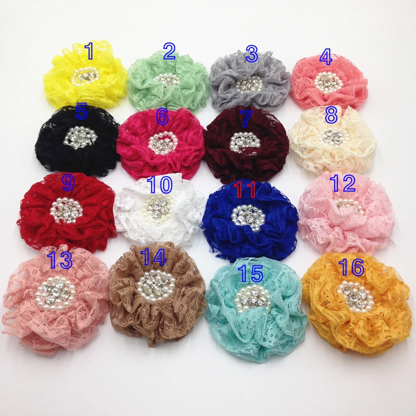 Chiffon com Crystal Bead 10mm Decoração Floral