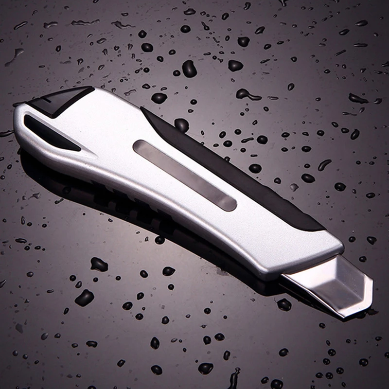 

Utility Knife Letter Openers Auto-lock Paper Cutter Retractable Razor Aluminum Alloy Blade Box Cutter Home Office Tools