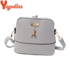 Yogodlns Vintage Nubuck Leather Women Bags Fashion Small Shell Bag With Deer Toy Women Shoulder Bag Winter Casual Crossbody Bag ► Photo 3/6