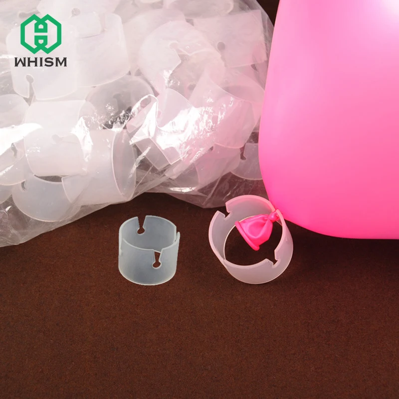 WHISM 50PCS Balloon Arch Buckle Clip Balloon Closure Clip Balloon Flower Style Accessories
