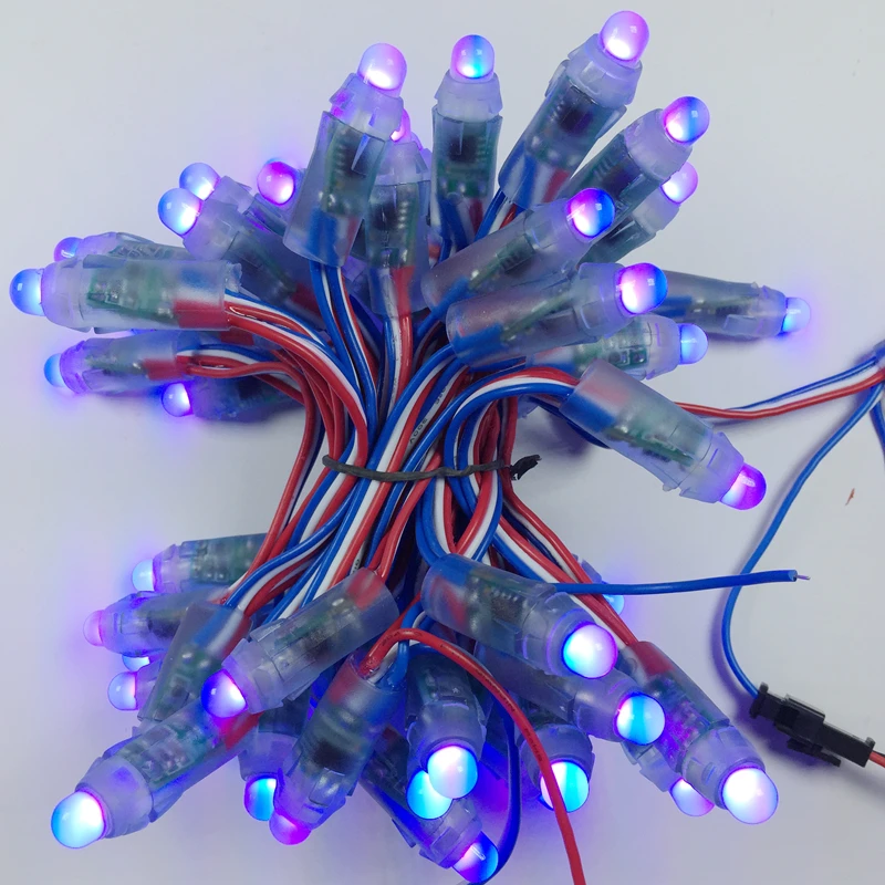 1000 шт. DC5V 12 В WS2811 IC RGB светодиодный модульная светящаяся гирлянда мм полноцветная