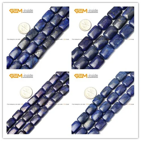 Rectangle Lapis Lazuli Beads Fashion Jewelry Beads...