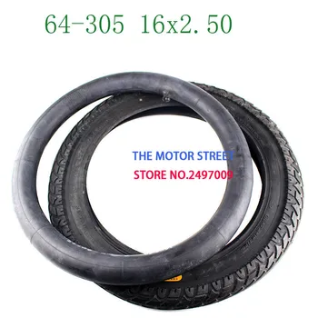 

16x2.50 64-305 tire and inner tube fit Electric Bikes Kids Bikes, Small BMX and Scooters
