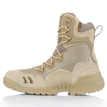 

Profession Men Military Boot Skidproof Breathable Ultra Light Desert Shoes Men Wearable Combat Ankle Tactical Army Boots AA60629