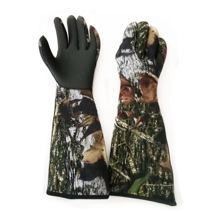

Adult camouflage diving catch fish catch shrimp protective gloves,Camouflage neoprene gloves long style,Labor protection