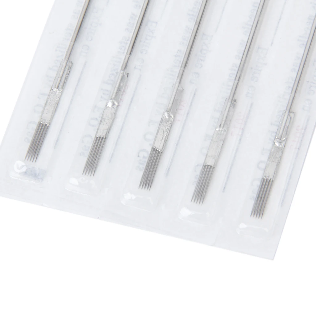 MagiDeal 50 Pieces Disposable Sterile Tattoo Needle Assorted 10 Sizes Mixed 3RL 5RL 7RL 9RL 5RS 7RS 5M1 7M1 9M1 9RM