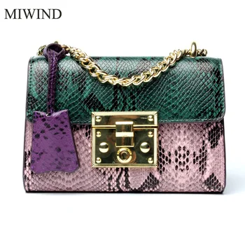 

2017 MIWIND Free Shipping Fashion Mini Lady Shoulder Bag High Quality Genuine Leather Women Handbag Messenger Bag WUXS001