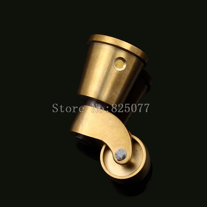 2PCS European antique copper pulleys sofa wheel furniture swivel chair universal wheel KF1018