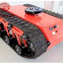 Амортизационная подвеска Робот Танк шасси автомобиля с резиновой гусеницей гусеничная гусеница RC Смарт Танк платформа крест препятствие 75 кг