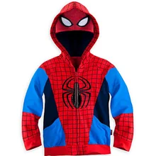 Retail 2015 Children Boys Outerwear Clothing Coats Spiderman Jacket Boy Hoodies Spider-man Coat Baby Kids Sweatshirts Fashion