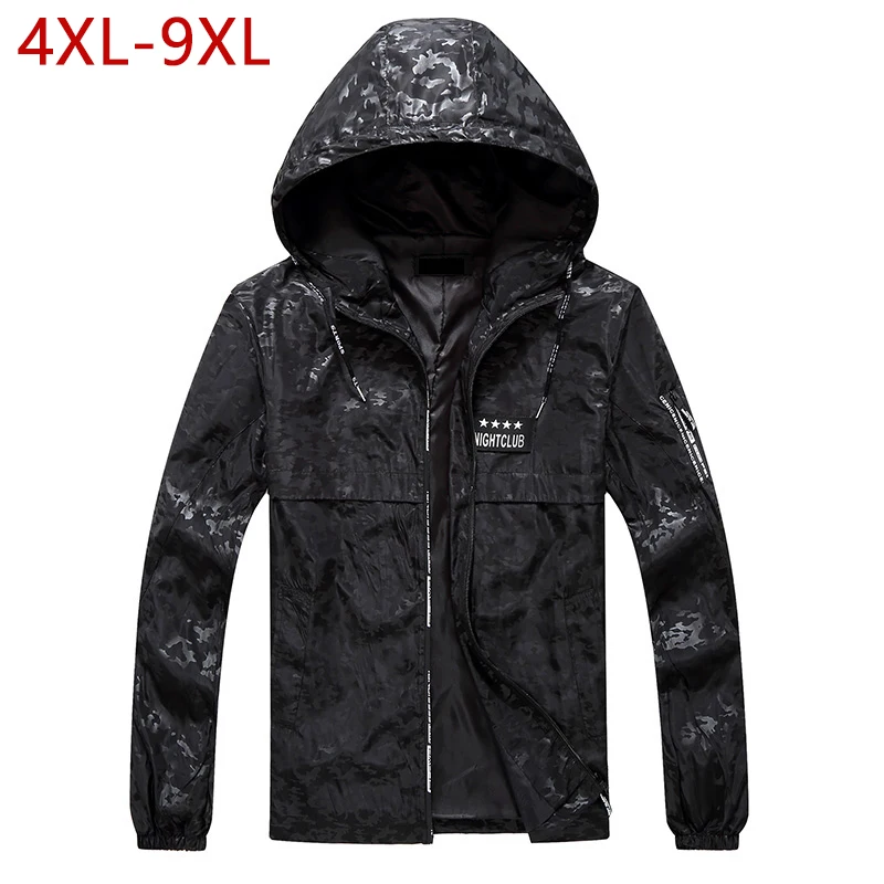 Мужская камуфляжная свободная ветровка размеры до 4XL 9XL|spring autumn|baggy jacketjacket spring |