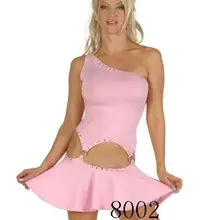 Сексуальное розовое белье Ночная одежда Мини платье Babydoll одежда для сна один размер 8002