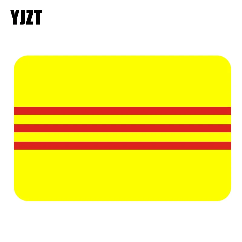 

YJZT 14.8CM*9.8CM Creative South Vietnam Flag Car Sticker Reflective Decal PVC 6-0421