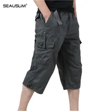 Seauslim шорты-карго Для мужчин лето тактические работы хлопковые брюки свободные военные Рубашки домашние боевой спецназа армии спецодежды LQ-ZR-01