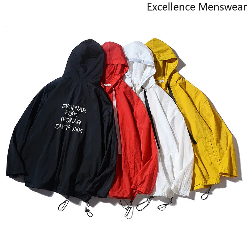 

Summer Sunscreen Men's Jackets Thin Loose Casual Breathable Yellow Skin Clothing Fashion Korean Handsome Sunscreen Clothing WW