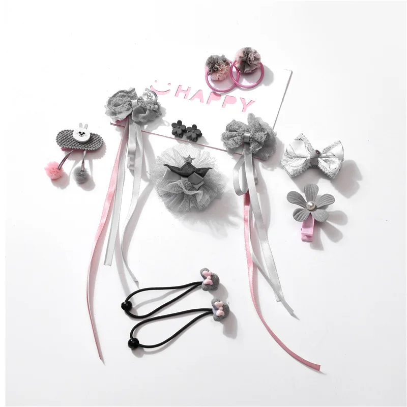 12Pcs/Lot Fairy Baby Hair Clips Girls Bow Ribbons Toddler Girl Head Bands Accessories Photography Props For | Детская одежда и