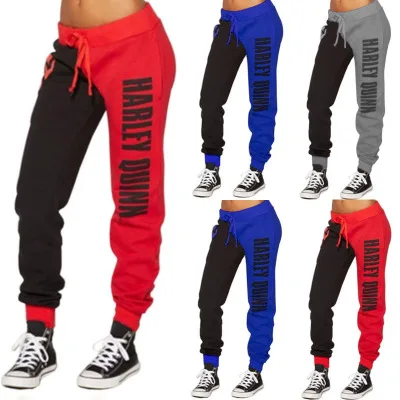 

Suicide Squad Harley Quinn Cosplay Costumes Ladies Joggers Pant Trousers Sport Gym Pants Tracksuit Cosplay Costumes