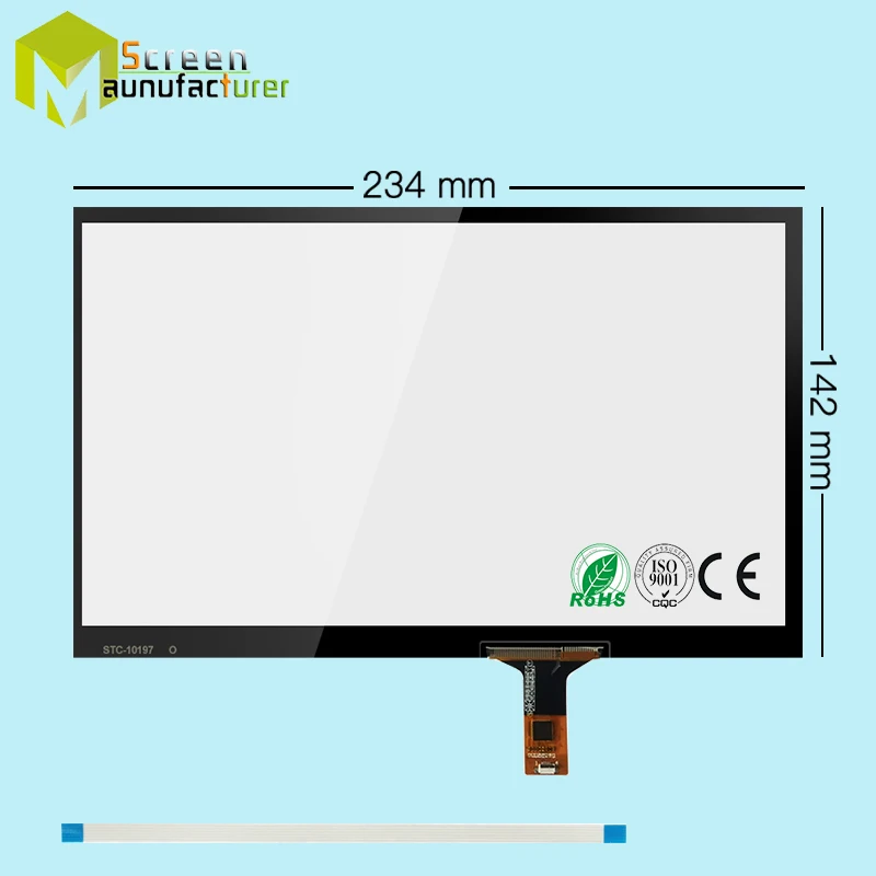 10.1 inch capacitive touch screen 6 Pin iic for HSD101PFW2-A00/N101L6-L02/L0B /LP101WSA-TL01 TLA1/B101AW03 digitizer panel | Компьютеры и