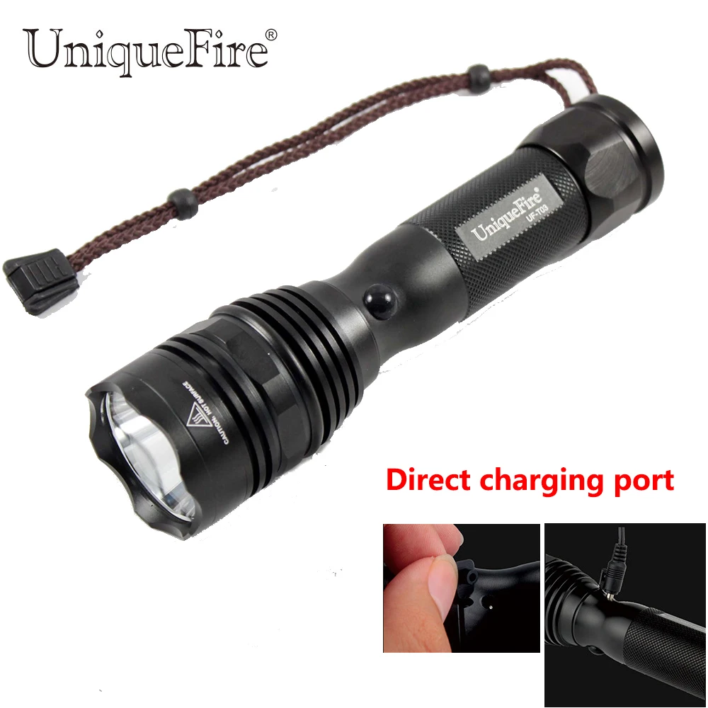 

Hot Sale! Direct Charginging Flashlight T03 XML T6 LED Power Bank Police Multifunction Zoom Focus Torch