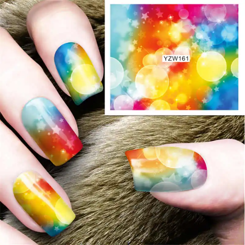 

Symphony Design Transfer Slider For Tips Design Temporary Tattoos Water Decals Nail Art Decoration Stickers Adhesive On Nails