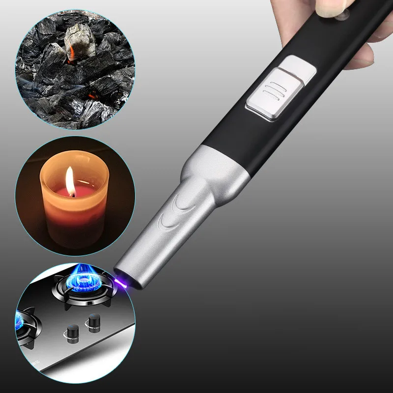 

Adjustable Arc Plasma Lighter Electronic USB Charging Windproof Lighters Outdoor BBQ Stove Candle Lighter Kitchen Burner Tools