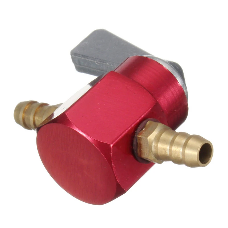 Motorcycle Accessories 1pc 6mm On-Off Petrol Fuel Tap Durable Aluminium Petcock Valve Fuel Switch Motor Cycle Scooter ATV Red