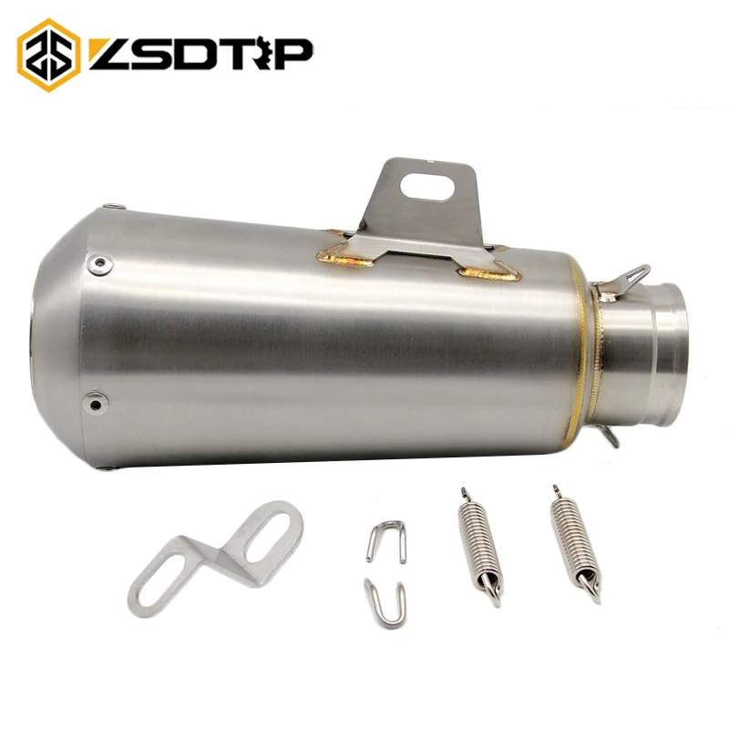 

ZSDTRP Motorcycle Exhaust Modify Motocross Exhaust Muffler FZ6 CBR250 CB600 MT07 ATV Dirt Pit Bike Exhaust With DB Killer